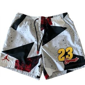 Jordan Essentials Men's 5" Poolside Shorts IB8818-011 Gray White Men’s Large New